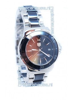 Tag Heuer Formula 1 Quartz Steel Black Ceramic Watch in Black Dial