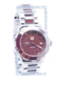 Tag Heuer Formula 1 Quartz Brown Ceramic Diamonds Bezel Watch