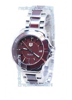 Tag Heuer Formula 1 Quartz Brown Ceramic Bezel Steel Watch