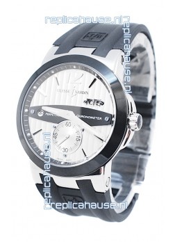 Ulysse Nardin Executive Dual Time Steel Black Watch