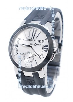 Ulysse Nardin Executive Dual Time Steel Black Watch