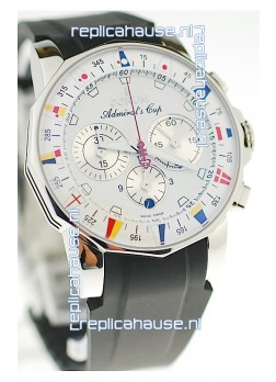 Corum Admirals Cup Chronograph Swiss Replica Watch in Rubber Strap