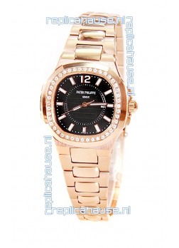 Patek Philippe Nautilus Ladies Replica Pink Gold Watch