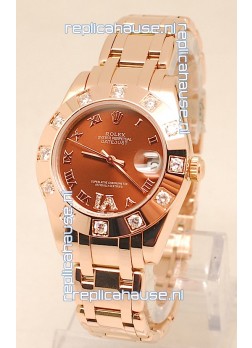 Rolex Datejust Rose Gold Japanese Replica Watch
