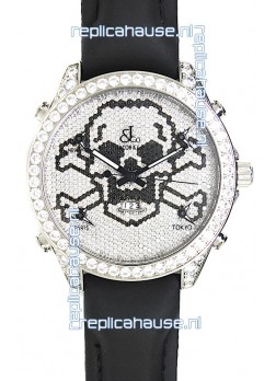 Jacob & Co. The Five Time Zone Skeleton Swiss Replica Watch in Diamonds