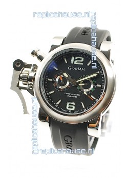Graham Chronofighter Oversize Diver Japanese Replica Watch in Black Dial
