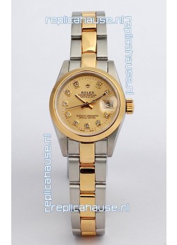 Rolex DateJust Two Tone Lady's Replica Watch