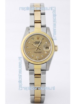 Rolex DateJust Two Tone Lady's Replica Watch