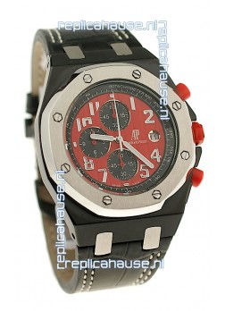 Audemars Piguet Royal Oak Offshore Limited Edition SingaporeGP 2008 Japanese PVD Watch in Red Dial