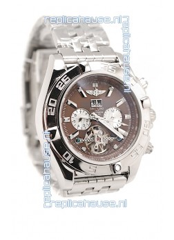 Breitling Chronograph Chronometre Replica Watch in Brown Dial