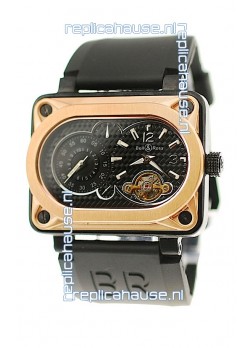 Bell and Ross BR Minuteur Tourbillon Japanese Replica Gold Watch