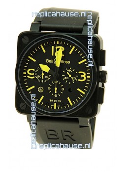 Bell and Ross BR01-94 Edition Swiss Replica Automatic Watch in Yellow Markers