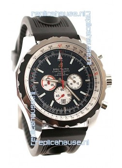 Breitling Chrono-Matic Chronometre Japanese Replica Watch in Black Dial