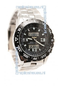 Breitling Chronograph Chronometre Replica Steel Watch in Ceramic Bezel