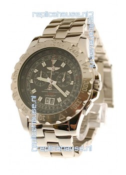Breitling Chronograph Chronometre Japanese Watch in Black Dial