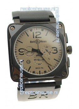 Bell and Ross BR01-94 Edition Japanese PVD Watch in Grey Dial