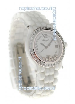 Chopard Happy Sport Ladies Japanese Ceramic Watch
