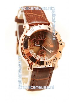 Chopard Happy Sport Ladies Gold Swiss Watch