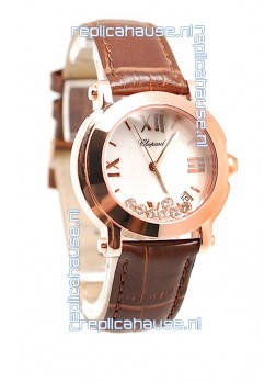 Chopard Happy Sport Swiss Ladies Watch in White Dial