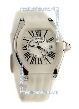 Cartier Roadster Japanese Replica Watch in White