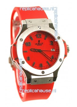 Hublot Big Bang Red Japanese Replica Watch in Swiss Casing