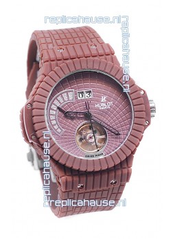 Hublot Red Caviar Tourbilllon Japanese Replica Watch