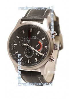 IWC Pilot Antoine de Saint Exupery Japanese Watch in Black Dial