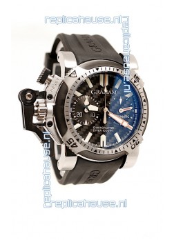 Graham Oversize Chronofighter Swiss Replica Watch in Black