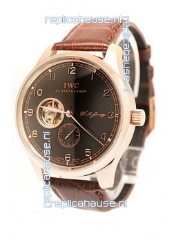 IWC Portuguese Regulateur Tourbillon Japanese Watch in Black Dial