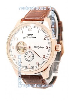 IWC Portuguese Regulateur Tourbillon Japanese Rose Gold Watch 