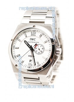 IWC Big Ingenieur Japanese Replica Steel Watch in White Dial