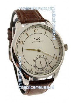IWC Portugese Automatic Steel Watch in Brown Strap