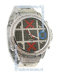 Jacob & Co Diamond Japanese Replica Watch in Black Dial