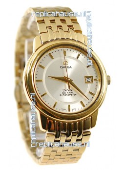 Omega Co-Axial Deville Japanese Gold Watch