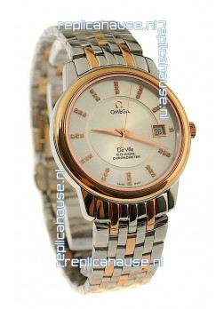 Omega Co-Axial Deville Japanese Rose Gold Watch 