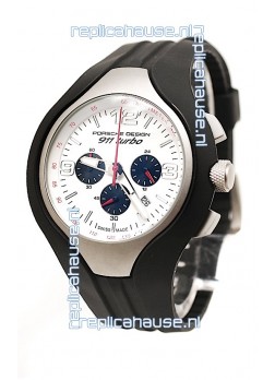 Porsche Design 911 Turbo Speed II Chronograph Japanese Watch in White Dial