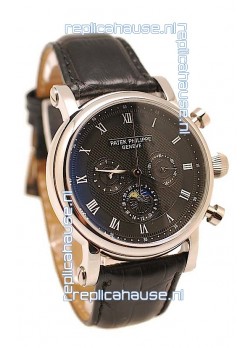 Patek Philippe Grand Complications Replica Watch in Black Dial