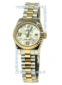 Rolex Floral Motif Datejust Ladies Replica Watch