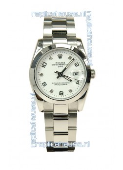 Rolex DateJust Mid-Sized Japanese Replica Silver Watch