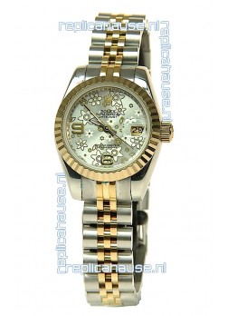 Rolex Floral Motif Datejust Ladies Replica Watch