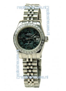 Rolex Floral Motif Datejust Ladies Replica Watch