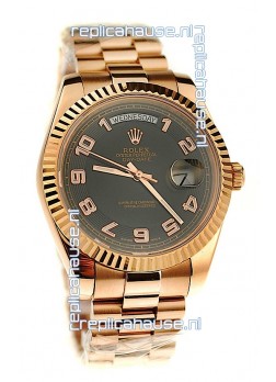 Rolex Day Date Pink Gold Japanese Replica Watch