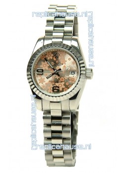 Rolex Floral Motif Datejust Ladies Replica Watch