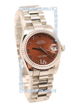 Rolex Oyster Perpetual Datejust Diamonds VI Japanese Replica Watch -36MM