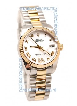 Rolex Oyster Perpetual Datejust Diamonds VI Japanese Replica Watch -36MM