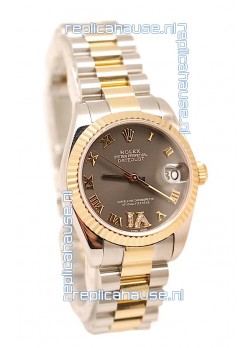 Rolex Oyster Perpetual Datejust Diamonds VI Japanese Replica Watch -36MM