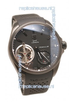 Tag Heuer Grand Carrera Pendulum Swiss Automatic Watch in Black