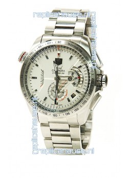 Tag Heuer Grand Carrera Calibre 36 Swiss Replica Watch in White Dial