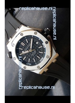 Audemars Piguet Scuba Japanese Replica Watch Black Dial