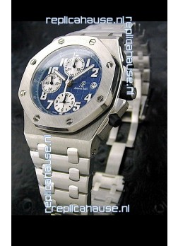 Audemars Piguet Royal Oak Watch in Blue Safari Dial - Secs hand 9 O Clock
